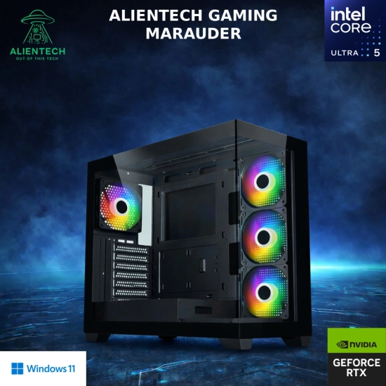 Računalo gaming ALIENTECH Marauder, Core Ultra 5 225F, 16GB, 1TB SSD, GeForce RTX 5050, Windows 11P Računalo gaming ALIENTECH Marauder, Core Ultra 5 225F, 16GB, 1TB SSD, GeForce RTX 5050, Windows 11P