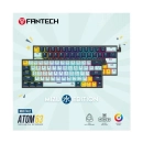 Tipkovnica FANTECH Atom 63 MK874V2, žičana, mehanička, Crveni Switch, nebesko plava
