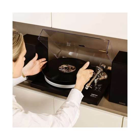 Gramofon LENCO LS-500BK, Bluetooth, RCA, zvučnici 2x30W, crni