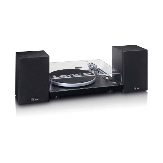 Gramofon LENCO LS-500BK, Bluetooth, RCA, zvučnici 2x30W, crni