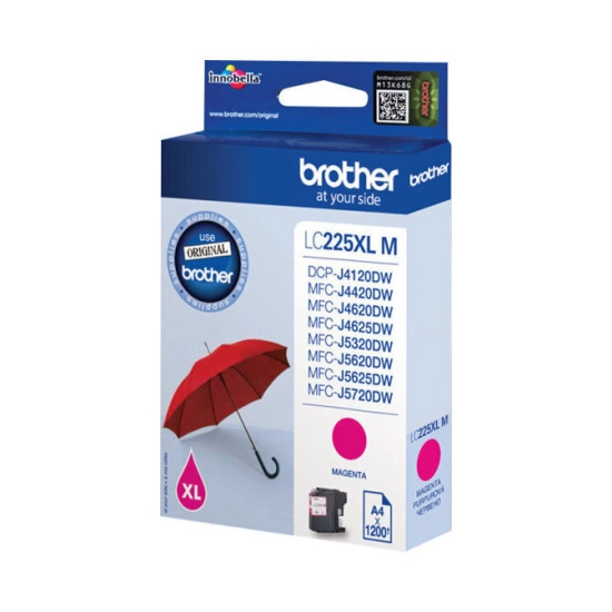 Tinta BROTHER LC225XLM, magenta, za DCP-J4120DW/MFC-J4420DW/MFC-J5320DW/MFC-J5625DW Tinta BROTHER LC225XLM, magenta, za DCP-J4120DW/MFC-J4420DW/MFC-J5320DW/MFC-J5625DW