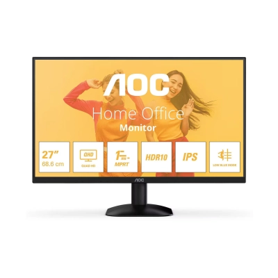 Monitor 27incha AOC Q27B35E, QHD, IPS, 75Hz, 1ms, 300cd/m2, 1500:1, crni   - AOC