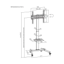 Nosač podni za TV BIT FORCE GUARD FS-55-T, 32-55incha, 35kg