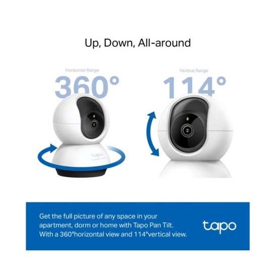 Nadzorna IP kamera TP-LINK Tapo C220, unutarnja, senzor pokreta, noćni vid, 4MP, QHD+, bežična, bijela Nadzorna IP kamera TP-LINK Tapo C220, unutarnja, senzor pokreta, noćni vid, 4MP, QHD+, bežična, bijela