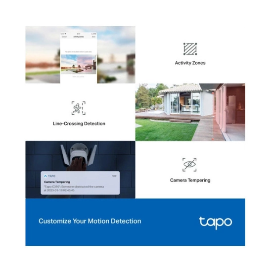 Nadzorna IP kamera TP-LINK Tapo C310, vanjska, senzor pokreta, noćni vid, 3MP, 4K UHD, bežična, IPX6, bijela Nadzorna IP kamera TP-LINK Tapo C310, vanjska, senzor pokreta, noćni vid, 3MP, 4K UHD, bežična, IPX6, bijela