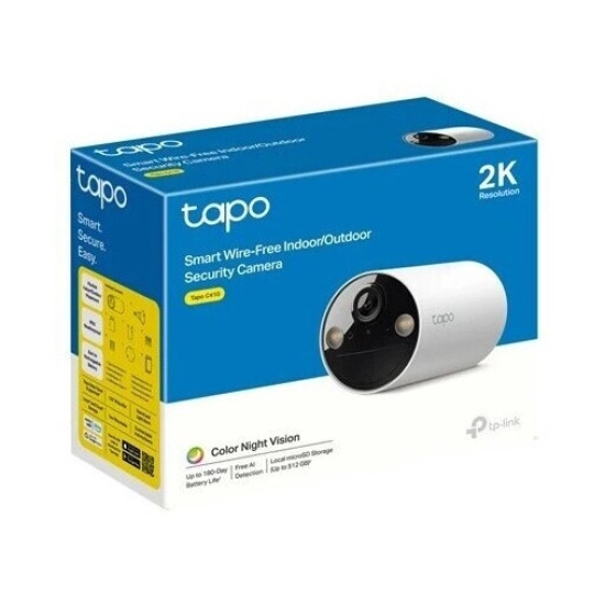Nadzorna IP kamera TP-LINK Tapo C410, vanjska, senzor pokreta, noćni vid, 3MP, 2K, bežična, IPX5, bijela