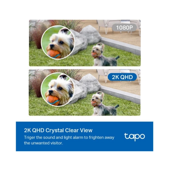 Nadzorna IP kamera TP-LINK Tapo C420S1, vanjska, senzor pokreta, noćni vid, QHD, bežična, IPX5, bijela + Tapo H200 hub
