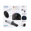 Nadzorna IP kamera TP-LINK Tapo C420S1, vanjska, senzor pokreta, noćni vid, QHD, bežična, IPX5, bijela + Tapo H200 hub