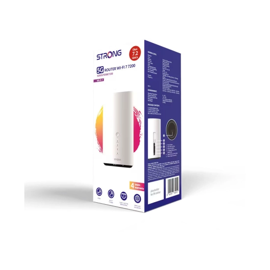 Router STRONG 5GROUTERBE7200, 5G LTE, WiFi 7, 3-portni, bijeli