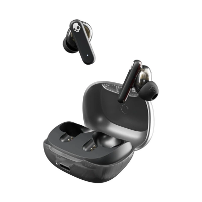 Slušalice SKULLCANDY Smokin Buds, bežične, In-Eear, Bluetooth, USB C, crne   - Skullcandy