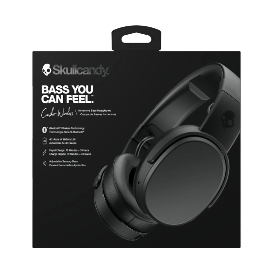 Slušalice SKULLCANDY Crusher, bežične, On-Ear, Bluetooth, USB C, crne Slušalice SKULLCANDY Crusher, bežične, On-Ear, Bluetooth, USB C, crne