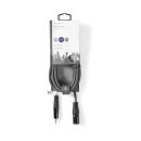 Kabel NEDIS COTH15300GY30, 3-pin XLR (M) na 3.5mm (M), 3m, tamno sivi