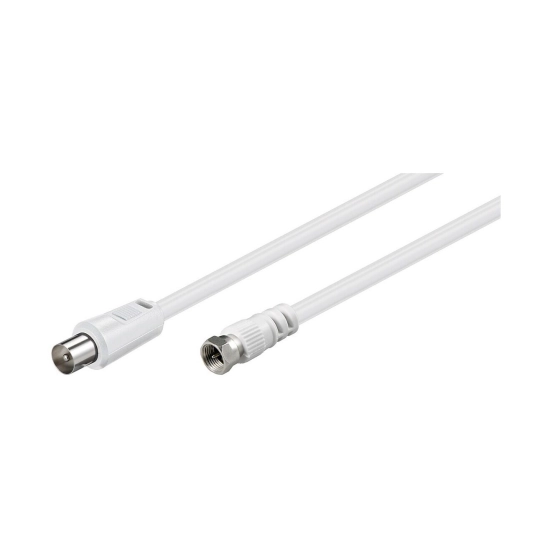 Kabel GOOBAY 11728, antenski F (M) na antenski F (M), 5m, bijeli, bulk Kabel GOOBAY 11728, antenski F (M) na antenski F (M), 5m, bijeli, bulk