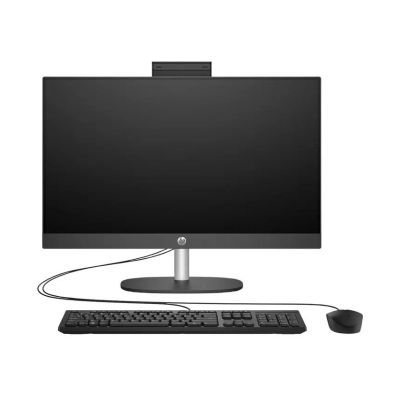 Računalo AiO HP 245 G10 PO, A54ZTET, Ryzen 3 7320U, 8GB, 512GB SSD, Radeon Graphics, 23.8incha FHD IPS,  žičana tipkovnica + miš, NoOS, crno