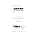 Switch UBIQUITI USW-Flex-Mini, 5-portni, RJ45, 1x Poe, USB C, bijeli