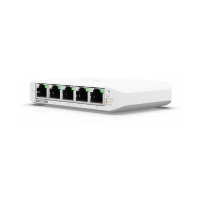 Switch UBIQUITI USW-Flex-Mini-3, 5-portni, RJ45, 1x Poe, USB C, bijeli