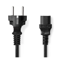 Kabel NEDIS CEGL10030BK30, IEC-320-C13, 3m, crni, label