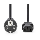 Kabel NEDIS CEGL10030BK50, IEC-320-C13, 5m, crni, label