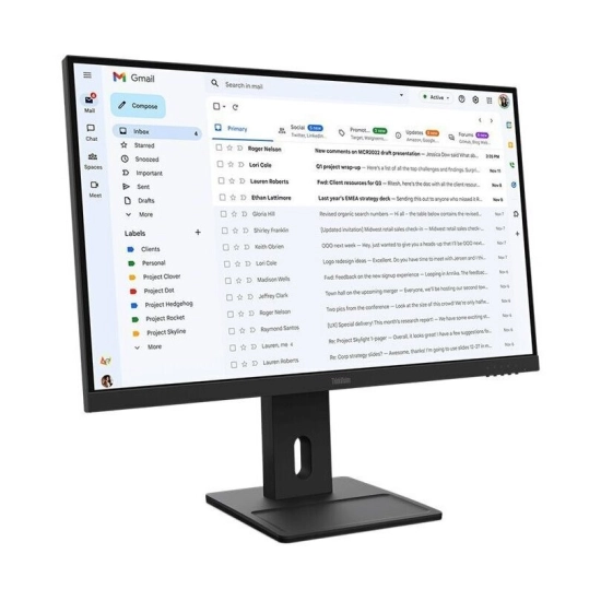 Monitor 27incha LENOVO ThinkVision E27-40, 64BCMAT4EU, FHD, IPS 100Hz 4ms, 300cd/m2, 1500:1, pivot, crni Monitor 27incha LENOVO ThinkVision E27-40, 64BCMAT4EU, FHD, IPS 100Hz 4ms, 300cd/m2, 1500:1, pivot, crni