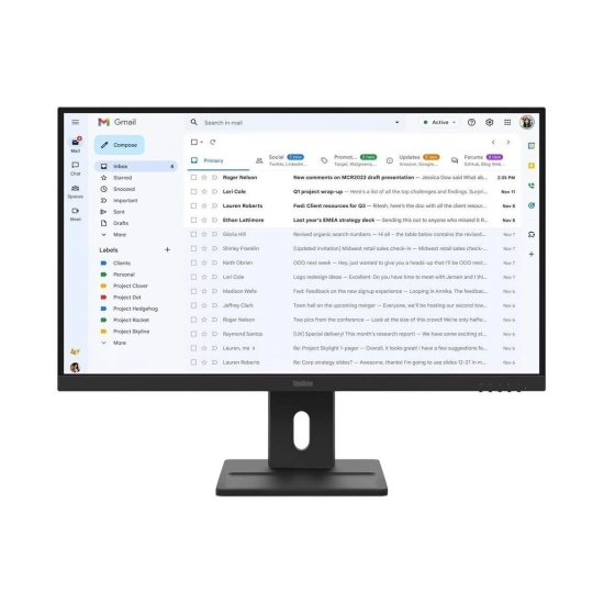 Monitor 27incha LENOVO ThinkVision E27-40, 64BCMAT4EU, FHD, IPS 100Hz 4ms, 300cd/m2, 1500:1, pivot, crni Monitor 27incha LENOVO ThinkVision E27-40, 64BCMAT4EU, FHD, IPS 100Hz 4ms, 300cd/m2, 1500:1, pivot, crni