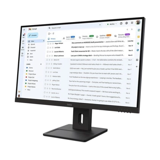 Monitor 27incha LENOVO ThinkVision E27-40, 64BCMAT4EU, FHD, IPS 100Hz 4ms, 300cd/m2, 1500:1, pivot, crni Monitor 27incha LENOVO ThinkVision E27-40, 64BCMAT4EU, FHD, IPS 100Hz 4ms, 300cd/m2, 1500:1, pivot, crni