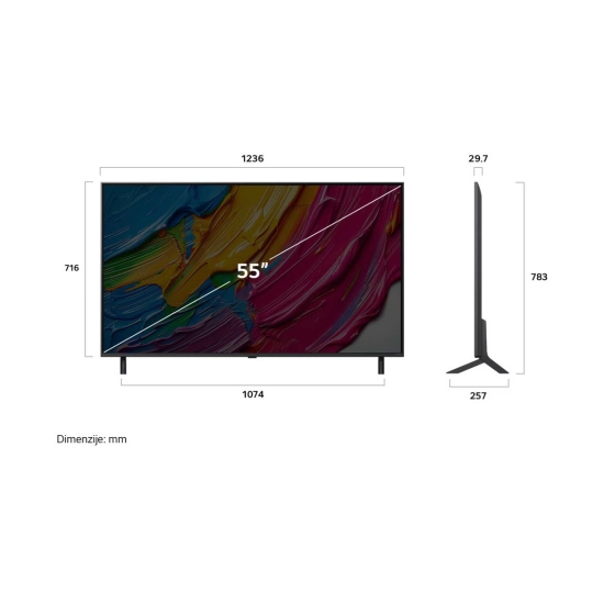 Televizor QNED 55incha LG 55QNED80A3A.AEU, WebOS, 4K UHD, DVB-T2/C/S2, HDMI, WiFi, Bluetooth, USB A, Energetska oznaka E Televizor QNED 55incha LG 55QNED80A3A.AEU, WebOS, 4K UHD, DVB-T2/C/S2, HDMI, WiFi, Bluetooth, USB A, Energetska oznaka E