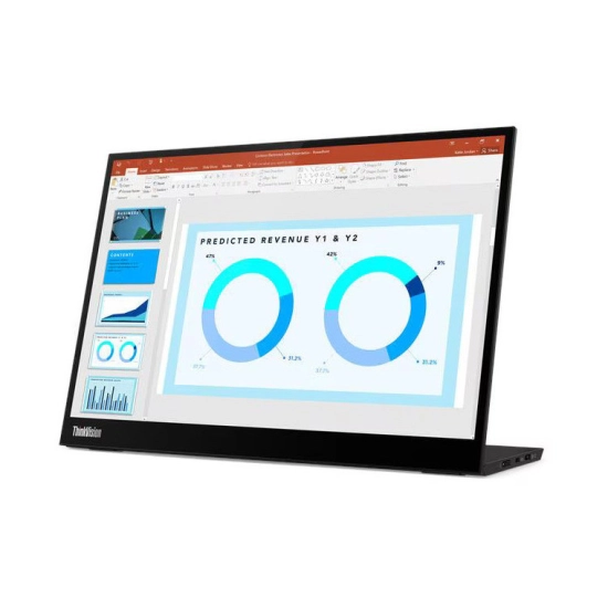 Monitor 14incha LENOVO ThinkVision M14d, 63AAUAT6WL, 2.2K, IPS, 300cd/m2, 1500:1, 2x USB C, crni Monitor 14incha LENOVO ThinkVision M14d, 63AAUAT6WL, 2.2K, IPS, 300cd/m2, 1500:1, 2x USB C, crni