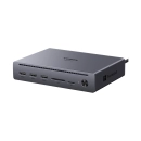 Docking station UGREEN Maxidok 10u1 U712, 2x Thunderbolt 5, 3x USB A, DisplayPort, RJ45, čitač kartica TF/SD, sivi
