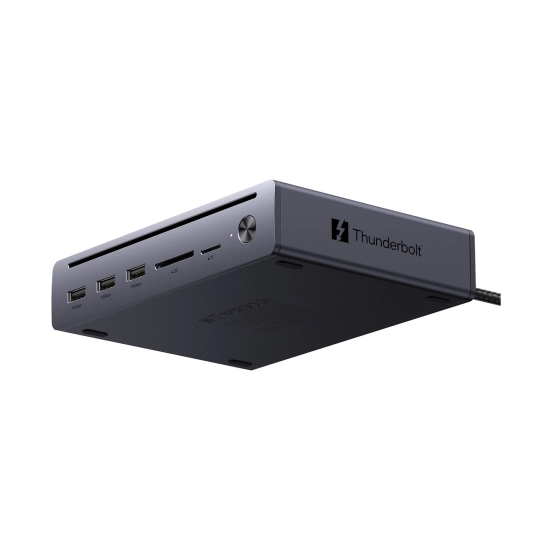 Docking station UGREEN Maxidok 10u1 U712, 2x Thunderbolt 5, 3x USB A, DisplayPort, RJ45, čitač kartica TF/SD, sivi