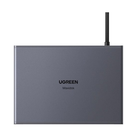 Docking station UGREEN Maxidok 10u1 U712, 2x Thunderbolt 5, 3x USB A, DisplayPort, RJ45, čitač kartica TF/SD, sivi