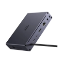 Docking station UGREEN Maxidok 10u1 U712, 2x Thunderbolt 5, 3x USB A, DisplayPort, RJ45, čitač kartica TF/SD, sivi