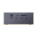 Docking station UGREEN Maxidok 17u1 U716, 2x Thunderbolt 5, 3x USB C, 3x USB A, DisplayPort, RJ45, čitač kartica TF/SD, 3x 3.5mm, sivi