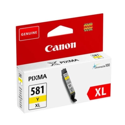 Tinta CANON CLI-581y xl, žuta, za TR7550/TR8500 Series/TR8550/TS6100 Series/TS6150/TS6151/TS6240/TS6241/TS6250/TS6251/TS8100 Series/TS8150/TS8151/TS8152/TS8240/TS8241/TS8242/TS8250/TS8251/TS8252/TS910  