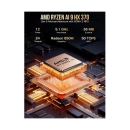 Mini PC GMKTEC EVO X1, Ryzen AI 9 370, 32GB, 1TB SSD, Randeon Graphic, Windows 11P