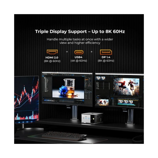 Mini PC GMKTEC M8, Ryzen 5 6650H, 16GB, 1TB SSD, RandeonGraphics, Windows 11P