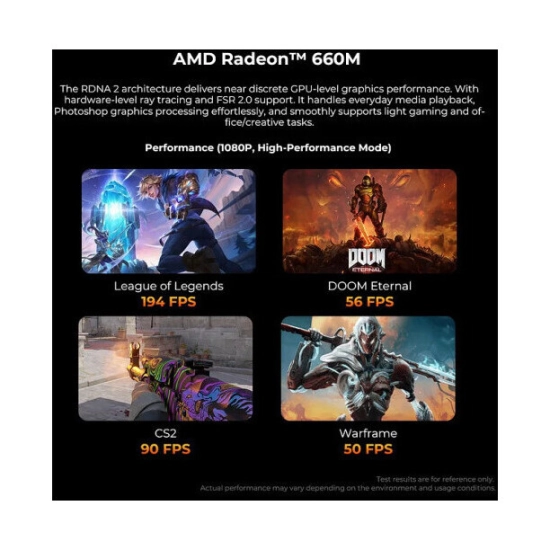 Mini PC GMKTEC M8, Ryzen 5 6650H, 16GB, 1TB SSD, RandeonGraphics, Windows 11P
