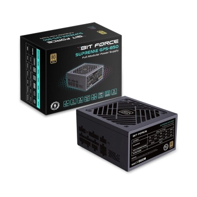 Napajanje 850W, BIT FORCE SUPREME GPS-850, modularno, 80+ Gold, 120mm ventilator Napajanje 850W, BIT FORCE SUPREME GPS-850, modularno, 80+ Gold, 120mm ventilator