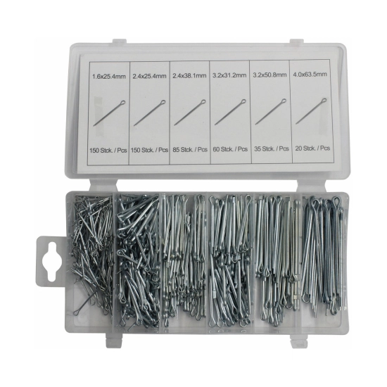 Set sigurnosnih uložaka, 1.6 – 4.0mm, 500 dijelova Set sigurnosnih uložaka, 1.6 – 4.0mm, 500 dijelova