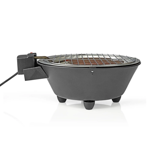 OŠTEĆENA AMBALAŽA - Roštilj NEDIS BBQE112BK, okrugli, 30cm, 1250W, crni