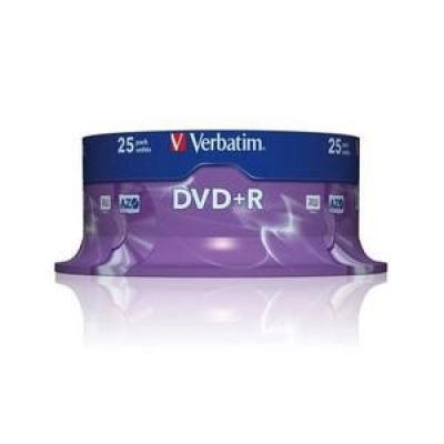 Medij DVD+R VERBATIM 43500, 16x, 120 min, spindle 25 komada   - Mediji
