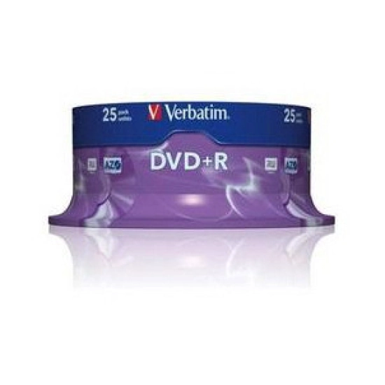 Medij DVD+R VERBATIM 43500, 16x, 120 min, spindle 25 komada Medij DVD+R VERBATIM 43500, 16x, 120 min, spindle 25 komada