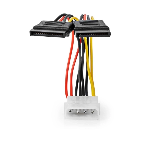 Kabel NEDIS CCGB73520VA015, MOLEX (M) na 2x SATA 15-Pin (Ž), 0.15m, višebojni, kutija Kabel NEDIS CCGB73520VA015, MOLEX (M) na 2x SATA 15-Pin (Ž), 0.15m, višebojni, kutija