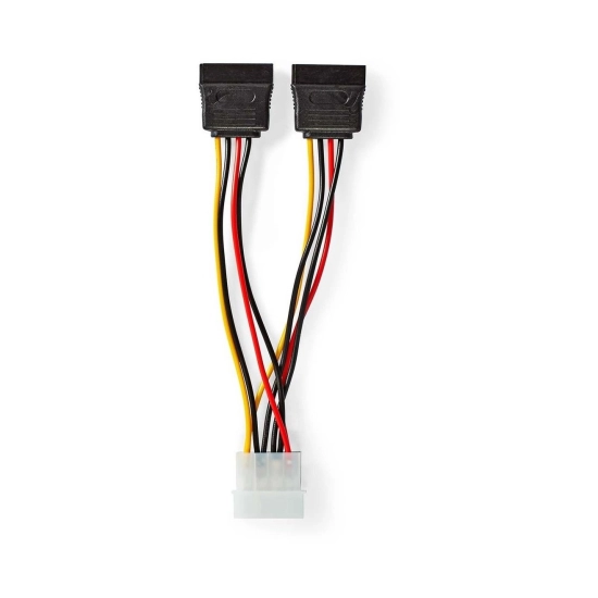 Kabel NEDIS CCGB73520VA015, MOLEX (M) na 2x SATA 15-Pin (Ž), 0.15m, višebojni, kutija Kabel NEDIS CCGB73520VA015, MOLEX (M) na 2x SATA 15-Pin (Ž), 0.15m, višebojni, kutija
