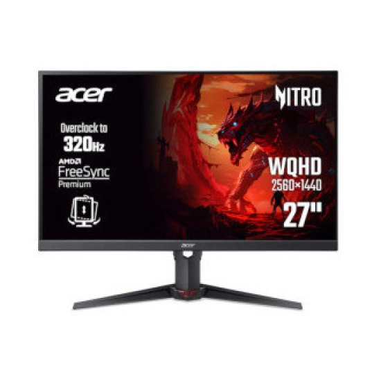 Monitor 27incha ACER Nitro XV270UF3, UM.HX0EE.323, QHD, IPS 320Hz 1ms, 250cd/m2, 1500:1, crni