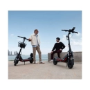 Električni romobil SEGWAY eKickScooter ZT3 Pro E, autonomija do 70km, brzina do 25km/h, kotači 11incha, sivo crveni