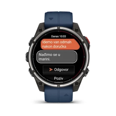 Pametni sportski sat GARMIN quatix 8 Pro nautički, 010-03198-51, 47mm, plavi   - Pametni sportski satovi