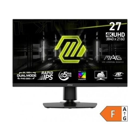 Monitor 27incha MSI MAG 272URDF E16, MONMSI00038, 4K UHD, IPS 160Hz, 400cd/m2, 1000:1, USB A, crni Monitor 27incha MSI MAG 272URDF E16, MONMSI00038, 4K UHD, IPS 160Hz, 400cd/m2, 1000:1, USB A, crni