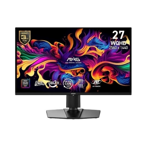 Monitor 27incha MSI MAG 274QP, MONMSI00081, WQHD, OLED 240Hz, 400cd/m2, 1500000:1, crni