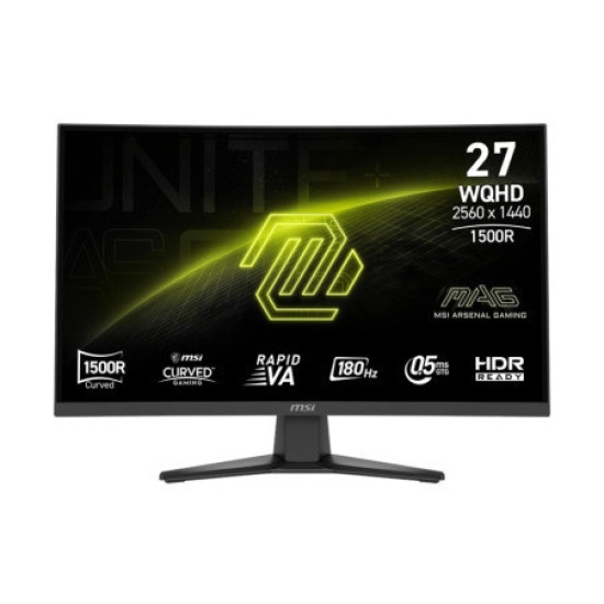 Monitor 27incha MSI MAG 275CQF E18, MONMSI00075, WQHD, VA 180Hz, 250cd/m2, 5000:1, USB C, 2x USB A, crni Monitor 27incha MSI MAG 275CQF E18, MONMSI00075, WQHD, VA 180Hz, 250cd/m2, 5000:1, USB C, 2x USB A, crni