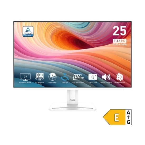 Monitor 24.5incha MSI PRO MP251W E2, MONMSI00078, FHD, IPS 120Hz 1ms, 300cd/m2, 1500:1, bijeli Monitor 24.5incha MSI PRO MP251W E2, MONMSI00078, FHD, IPS 120Hz 1ms, 300cd/m2, 1500:1, bijeli